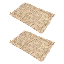 2 stroh- , schlafkissen für kleintiere (beige)