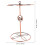 Worgeous  Inverted Wine Cup Holder Glass Rack Drying Stemware 11