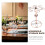Worgeous  Inverted Wine Cup Holder Glass Rack Drying Stemware 8