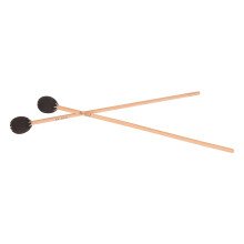 2Pièces Maillets Marimba Durables En Érable Avec Tête En Laine Marron