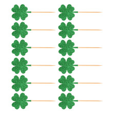 12 glitzer cake toppers für st. patrick's day, tortendekoration