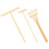 1 set langlebige sandtable-rake, -rechen für sandkasten garten 1