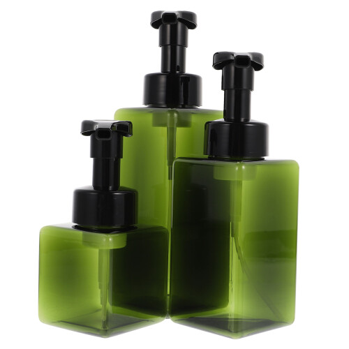 Multi-Function Refillable Pump Bottles Green Petg 3pcs