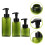 Multi-Function Refillable Pump Bottles Green Petg 3pcs 5