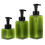 Multi-Function Refillable Pump Bottles Green Petg 3pcs 8