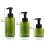 Multi-Function Refillable Pump Bottles Green Petg 3pcs 3