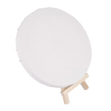 4-teiliges leinwandrahmen-set mit malplatten und staffelei