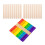 100Pièces Bâtons Popsicle En Bois Coloré, Parfaits Pour Activités DIY 3