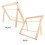 Rack Rangement Rubans Bois Robuste Décoration Jaune Clair 7