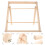 Rack Rangement Rubans Bois Robuste Décoration Jaune Clair 3