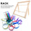 Rack Rangement Rubans Bois Robuste Décoration Jaune Clair 9