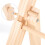 Rack Rangement Rubans Bois Robuste Décoration Jaune Clair 11