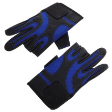 1 paar angelhandschuhe mit grifffläche leuchtmuster für nachtangeln