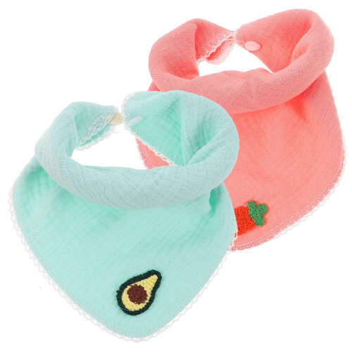 2St Babydrup Slabbetjes Teething Met Designs 1