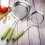 Stainless Steel Long Green Handle Spoon Strainer For Kitchen 9