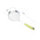 Stainless Steel Long Green Handle Spoon Strainer For Kitchen 2