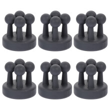 6St Muurhaakjes Silicone Zelfklevend Voor Sleutels En Handdoeken