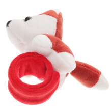 Rotes Plüsch Slap Bracelet Kinder Party Tiermotiv Armband