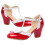 1Sandalshighheel Rood Hak Dames Zachte Loopervaring 6