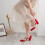 1Sandalshighheel Rood Hak Dames Zachte Loopervaring 10
