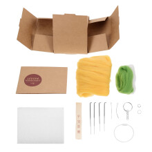 1Set Handmade DIY Felt Fruit Pendant Kit with Polyester and Foam Decor