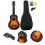 1 set 4-saitige -ukulele für anfänger und kinder 8