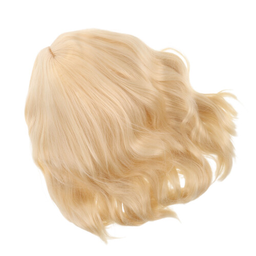 Womens Pruik Met Krullend Middellang Echt Haar