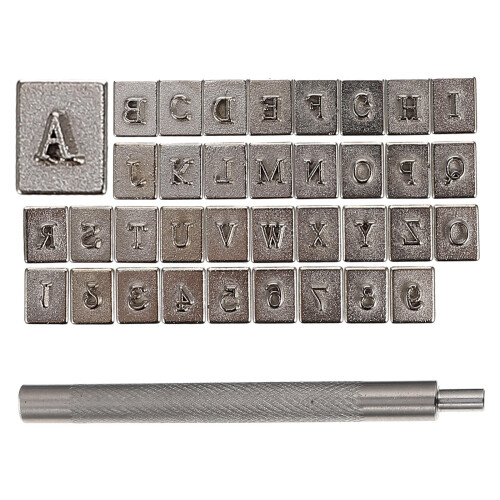 1 set lederner -stahlstempel für diy-lederkunst 1