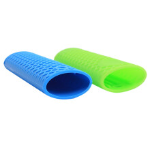 2Pcs Silicone Pan Handle Cover Assorted Colors Anti-Scald for Home Use
