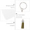 1Set Creatieve Sleutelhanger Kit Acryl + Rvs DIY Geschenk 10
