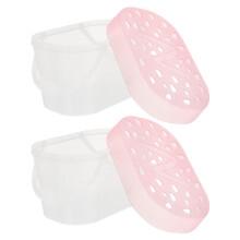 2Pcs Portable Pink Plastic Pet Hamster Cases Outdoor Reptile Carriers