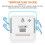 1Thermomètre Digital Vert ABS Pour Réfrigérateur 10