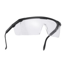 2 sicherheitsbrille mit uv-schutz, - und winddicht, schwarz
