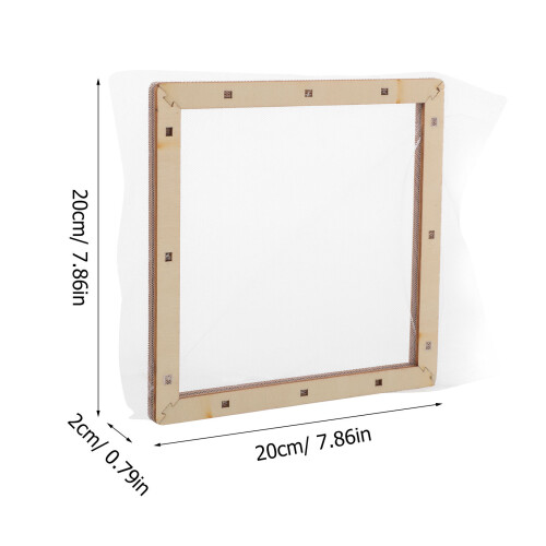 Papiermaché scherm met frame, lus en matrijs 1
