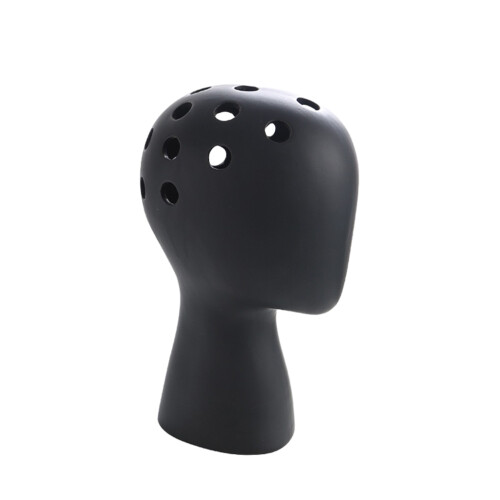 1Stk Schwarze Blumenvase Aus Keramik Moderne Desktop 2