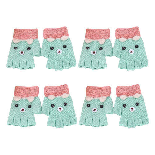 4 paar halfvinger handschoenen , warm, vingers 2