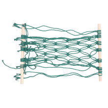 1Pc Green Cotton Rope Hanging Fruit Hammock Kitchen Woven Net Bag