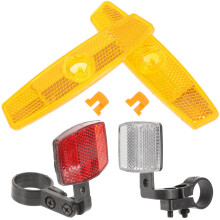 1 Set Voor En Achterlichtreflectoren Wegfiets Bergfiets