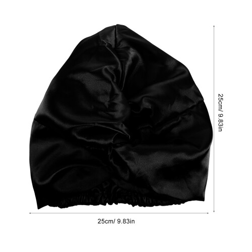 Satin Sleeping Bonnet Double Layer Soft Breathable Hair Cap For Women 1