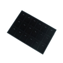 1Armband Organizer Zwart Bamboe Met Vakjes Sieraden Display