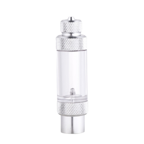 aquarium co2 bubbelmeter met non-return en snelkoppel