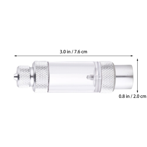 aquarium co2 bubbelmeter met non-return en snelkoppel 1