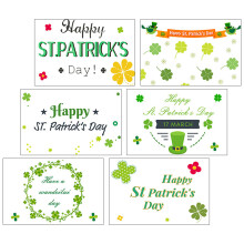1 set wenskaarten met enveloppen voor -Patrick's Day