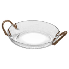 1set Vintage Glass Fruit Basket For Kitchen Dried Fruit Tray