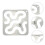 multifunctioneel naaisjabloon met holle design voor patchwork 4