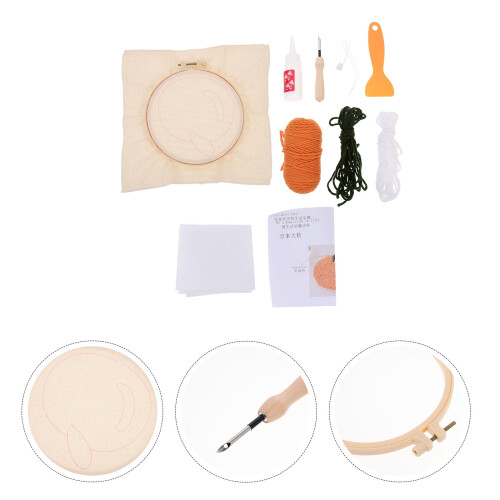 set punch needle onderzetters frame mok tufted vloerkleed 2