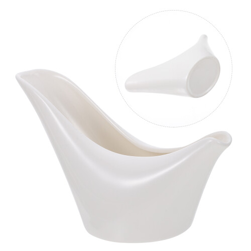 1Pc Durable Ceramic Milk Cup Sauce Dish for Home and Cafe 1