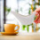 1Pc Durable Ceramic Milk Cup Sauce Dish for Home and Cafe 4