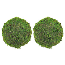 2Stk. Fake Mooskugeln Handgemachte Moosbälle Für Ornament