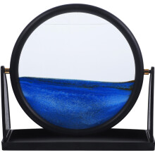 Blue Quicksand Painting 3D Sand Art Lamp Outdoor Decorative